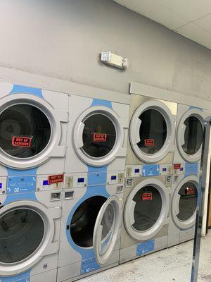 More broken dryers then fixed one's !