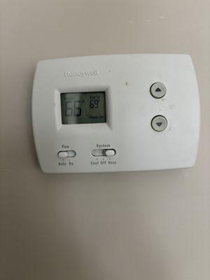 The thermostat is set to 69. Literally was never an issue before.