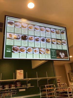 Donut menu