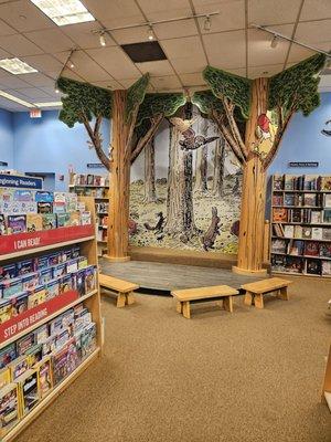 Storytime area for kids