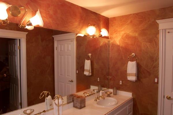 Custom made wall coverings.