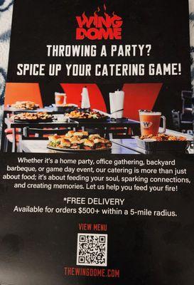 Flyer 1of2 Catering (12/22/23(