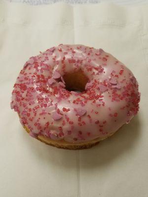 Valentine's day donut