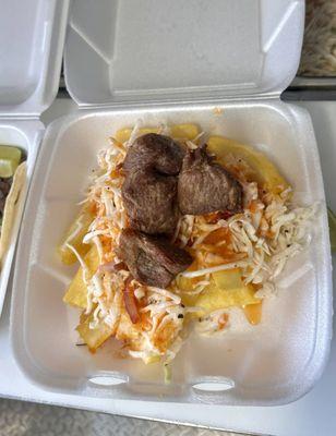 Yuca con chicharrón