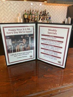 2021 weekly specials