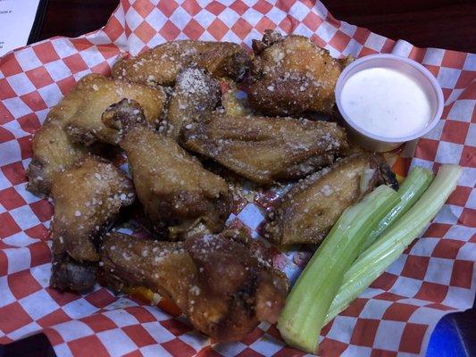 Buffalo Garlic Parmesan Wings