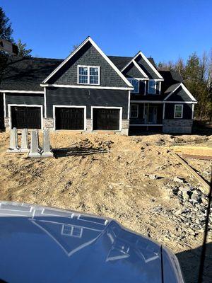 New siding and roofing installation finished