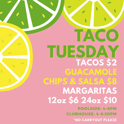 Join us for Taco Tuesdays All Summer Long!