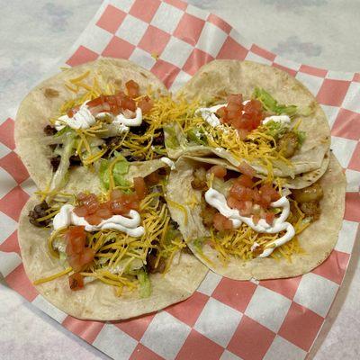 Steak and Shrimp tacos