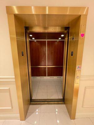 Gold Schindler HT 330A elevators, Von Maur Perimeter Mall