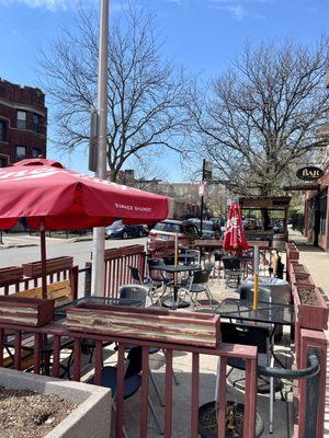 Outdoor dining area