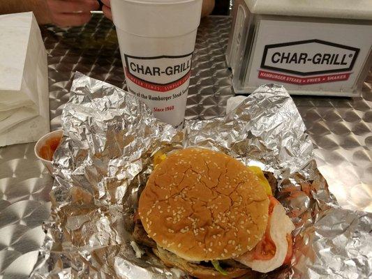 Famous steak hamburger