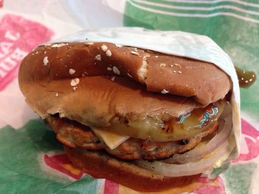 Teriyaki turkey burger