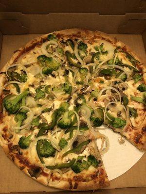 Veggie pizza $18