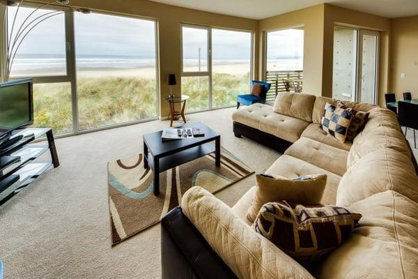 Beautiful view from Vacasa's Nedonna Views Condos on the Oregon Coast!