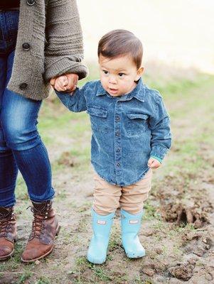 Family photography on film.