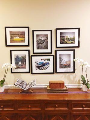 I love the local art that I've found at Furnished. Especially these photos, of cars of Hermosa Beach. :-)