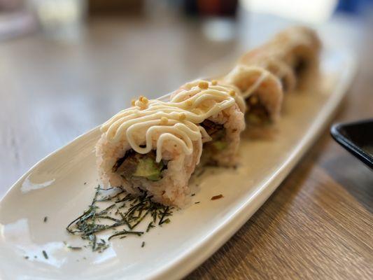 If you're not into broth today, try the Chashu Roll!