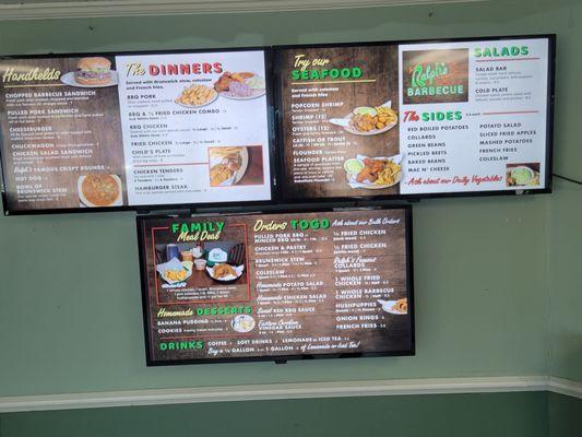 Updated menu