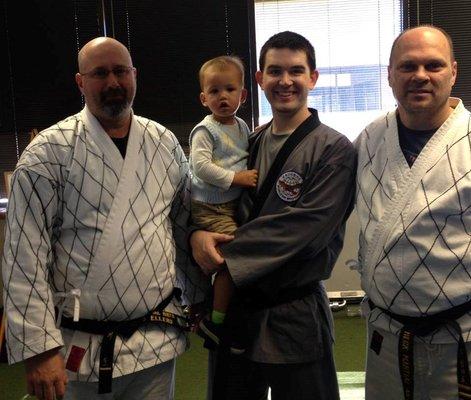 All smiles after a successful black belt testing