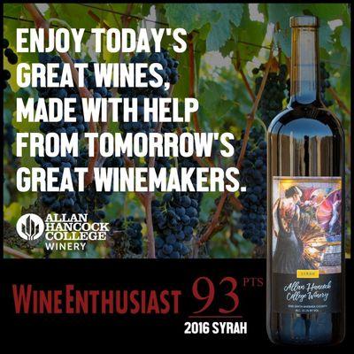 currently highest scoring Syrah $25 and under in Wine Enthusiast magazine