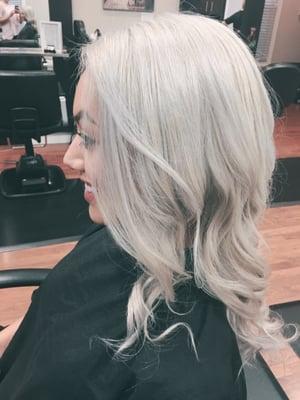 My yellow blonde was fixed by Brittany (the blonde whisperer) and I now have this stunning platinum!