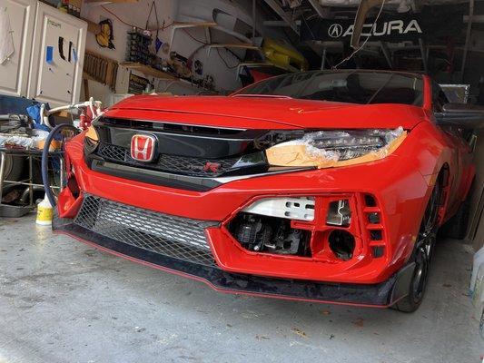 Bumper Installed Close Up