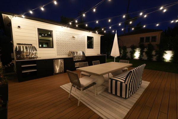 Backyard Deck and Outdoor Kitchen