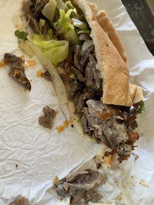 Beef Shawarma sandwhich