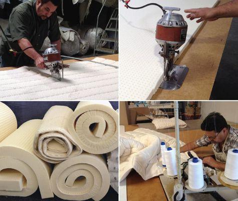 Latex-pedic Mattresses are hand-made one at a time.