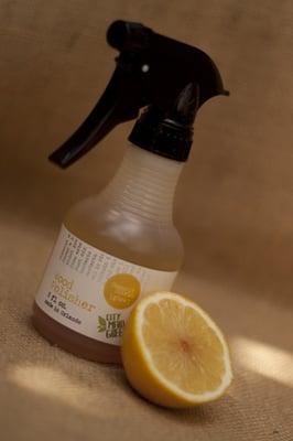 Glow with our coconut citrus wood furniture polish.