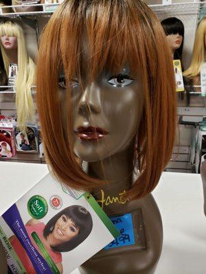 Bob wig on mannequin