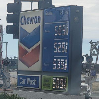 Gas prices on 5-5-23