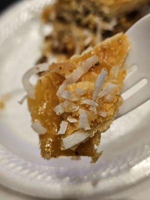 Close-up of a Baklava.