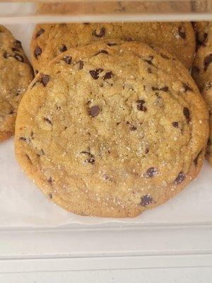 Chocolate Chip cookies with sea salt