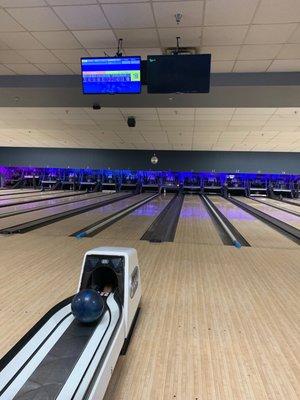 Secret bowling lanes