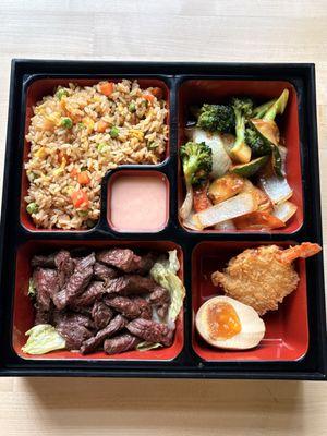 Teriyaki Filet Mignon Bento