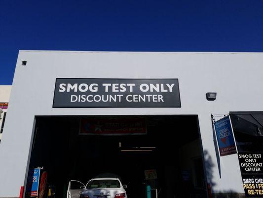 Smog check station.