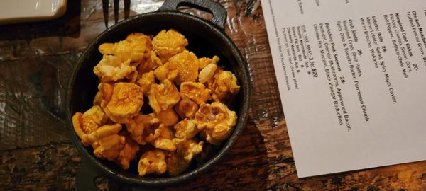 popcorn between courses