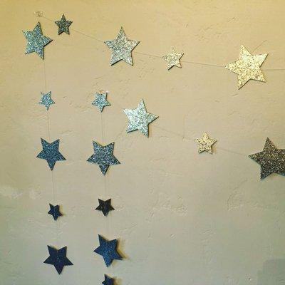 Glitter Star Banner