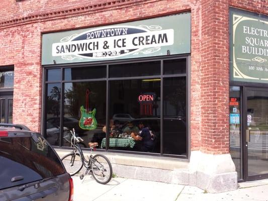 Old school brick storefront