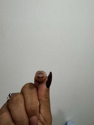 Chipped Nail from 2 days after being done