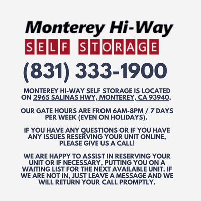 Monterey Hi-Way Self Storage