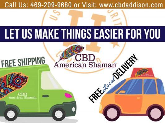 We offer Free Curbside Pick Up, Free Local Delivery, & Free Shipping