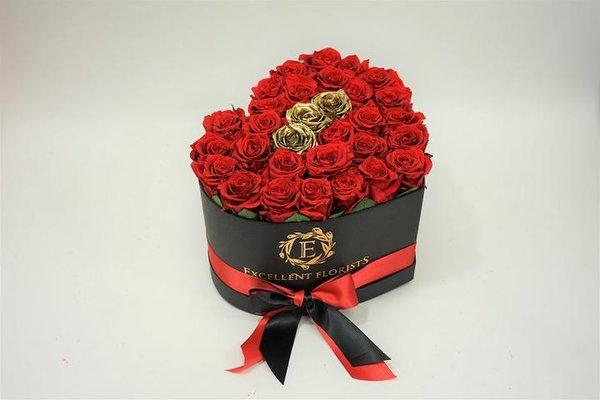 Heart Box Rose 1