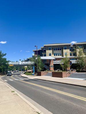 View from campus walking trails connecting dorms and classrooms