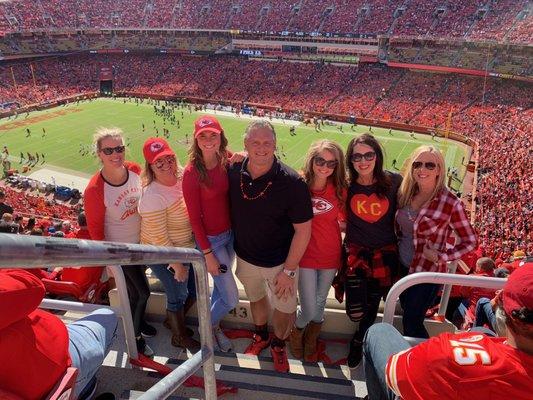 Chiefs game with our Strategic Account Manager with Classic Vacations