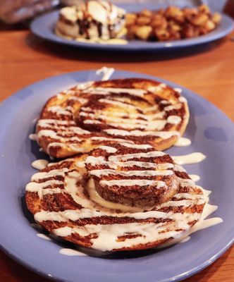 Grilled cinnamon danish