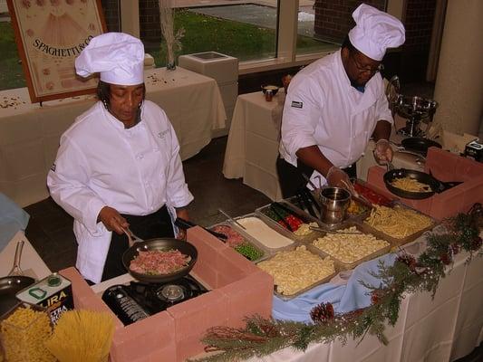 Let our chefs create an authentic pasta station for your next corporate event