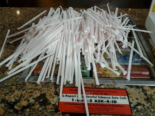 Straws. Lots of straws